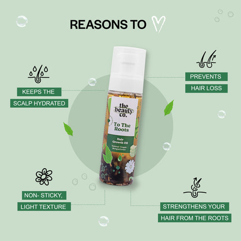 the beauty co Winter Hair Care | ACV Shampoo and Hair Growth Oil and Strawberry Scrub